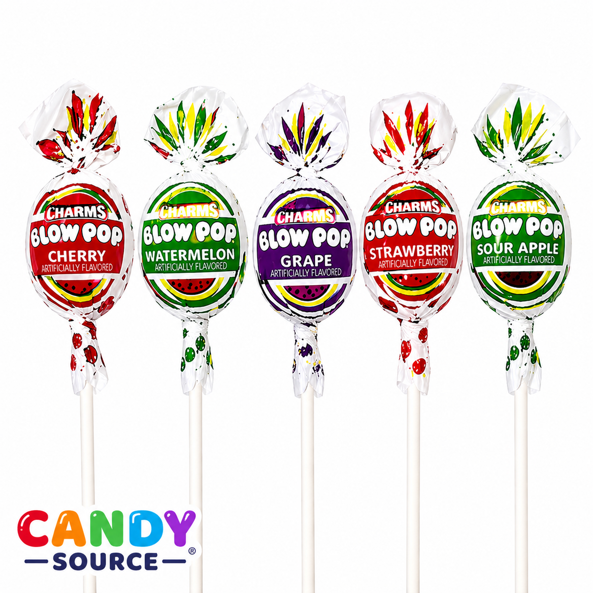 Blow Pop brand logo and packaging