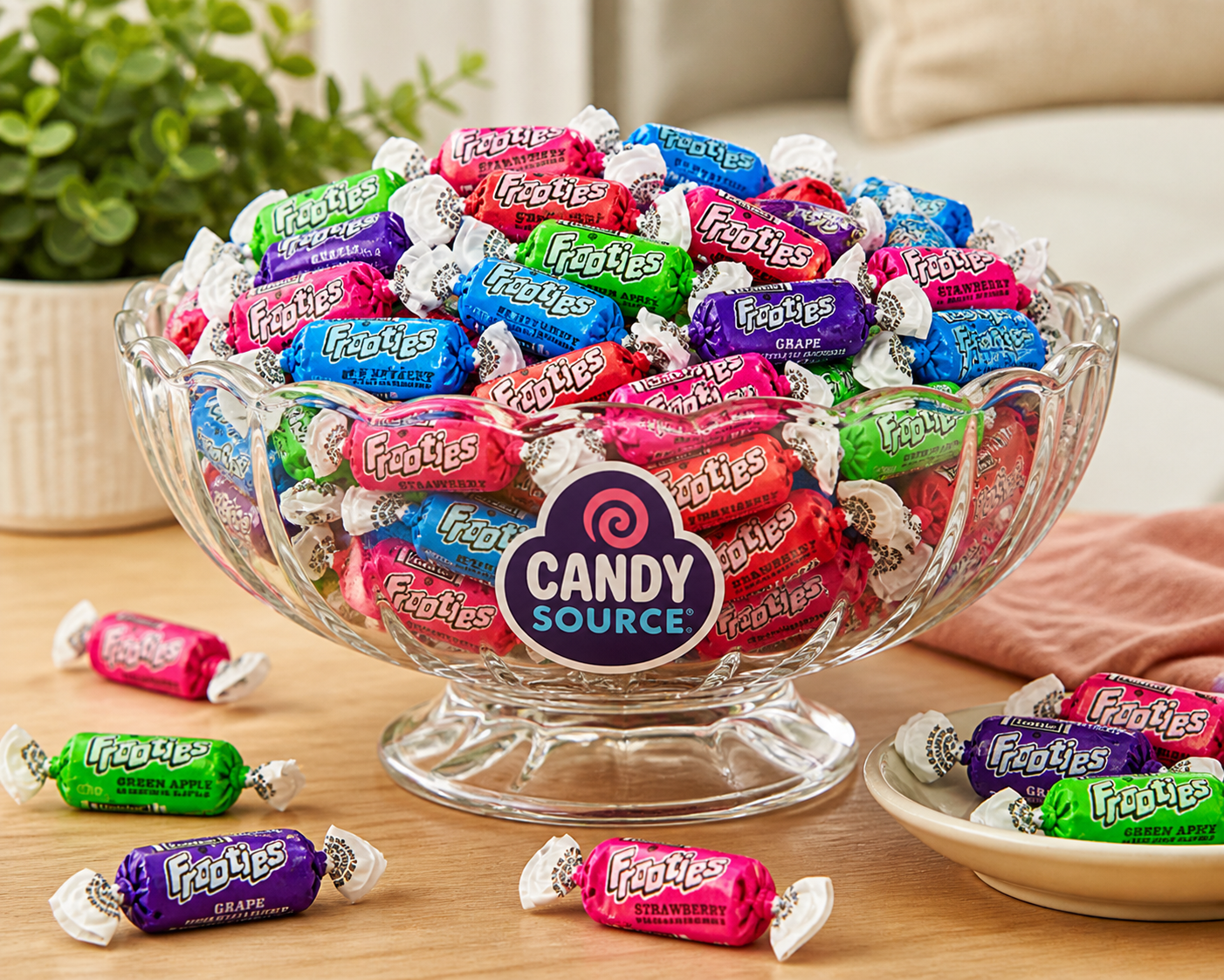 Bulk Tootsie Frooties Candy Assortment – Chewy Fruit Flavored Mini Tootsie Rolls | Individually Wrapped Candy Mix