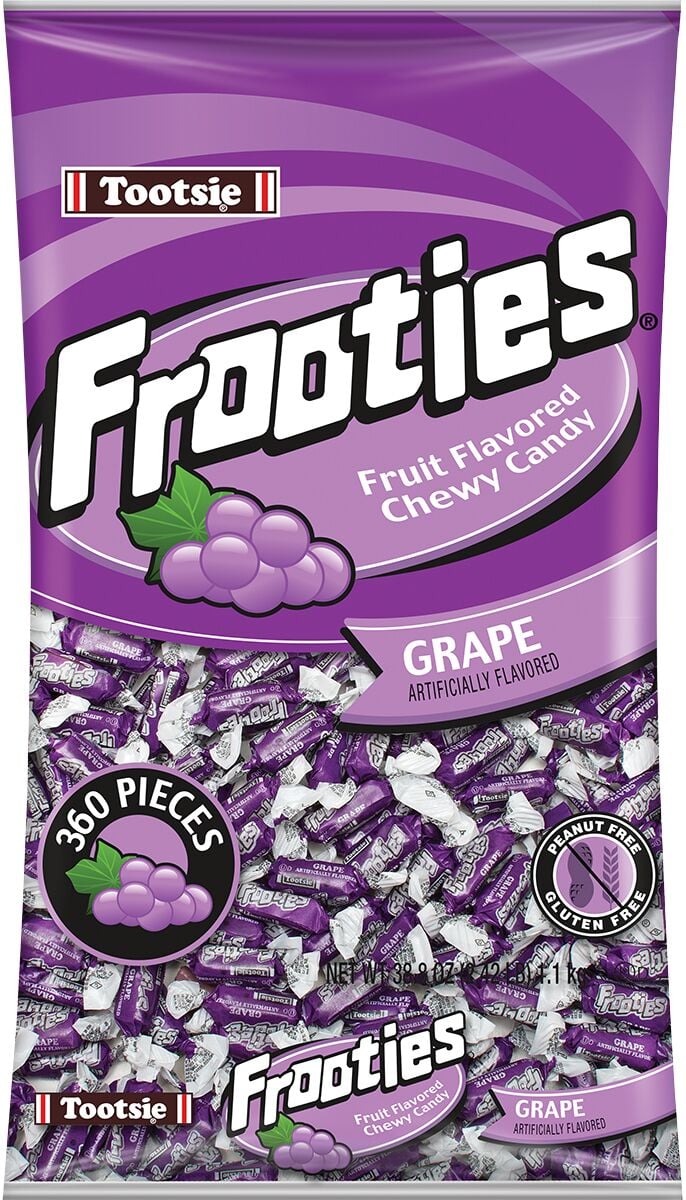 Tootsie Frooties Grape chewy candy 360 count 38.8 oz bag