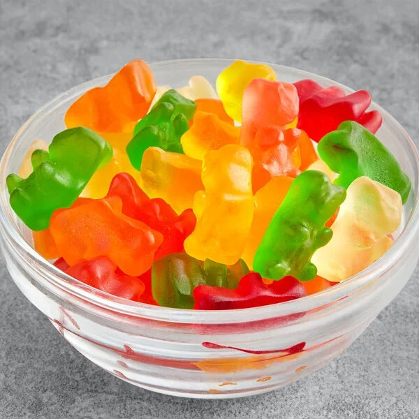 Kervan halal gummy bears close-up