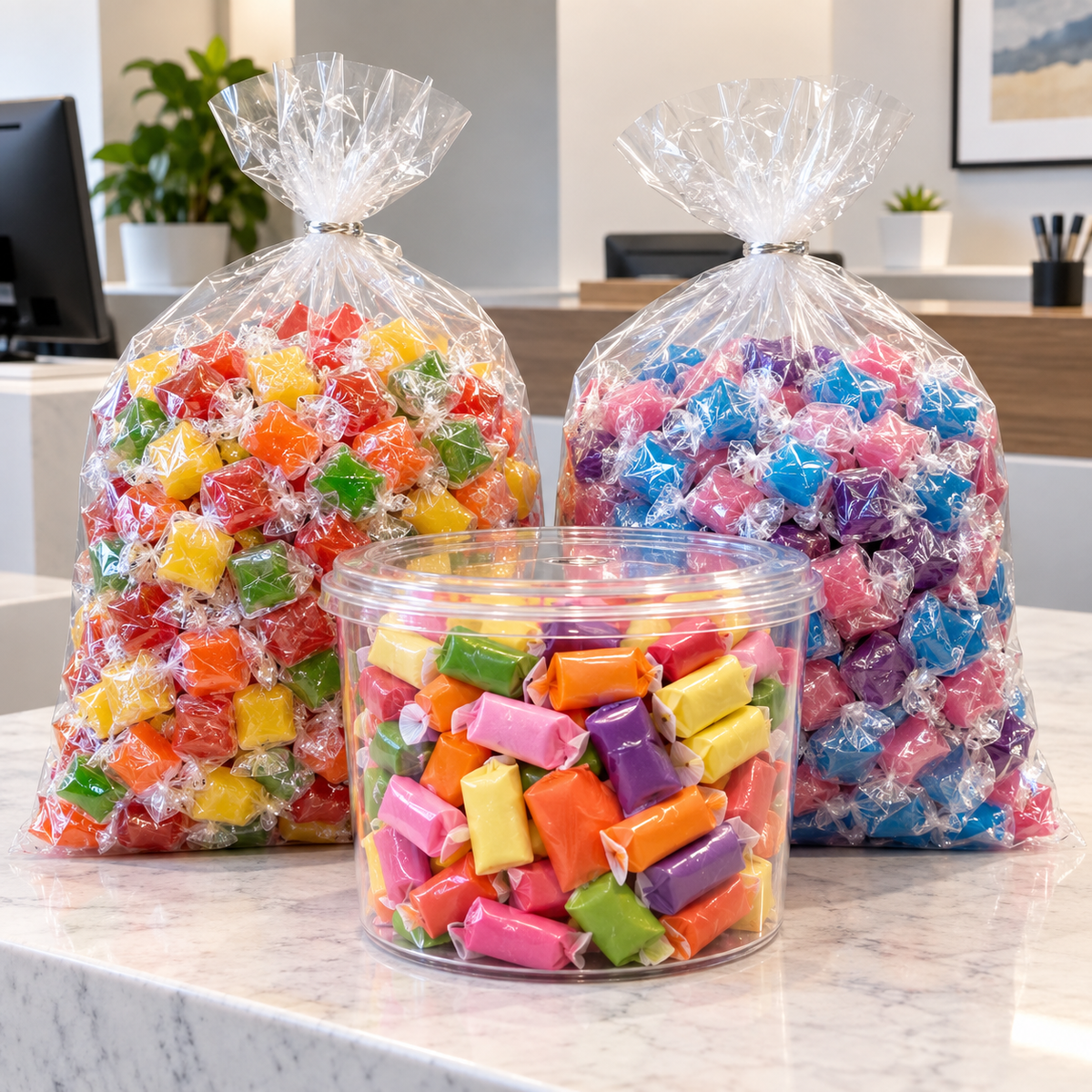 Stylized office candy bundle