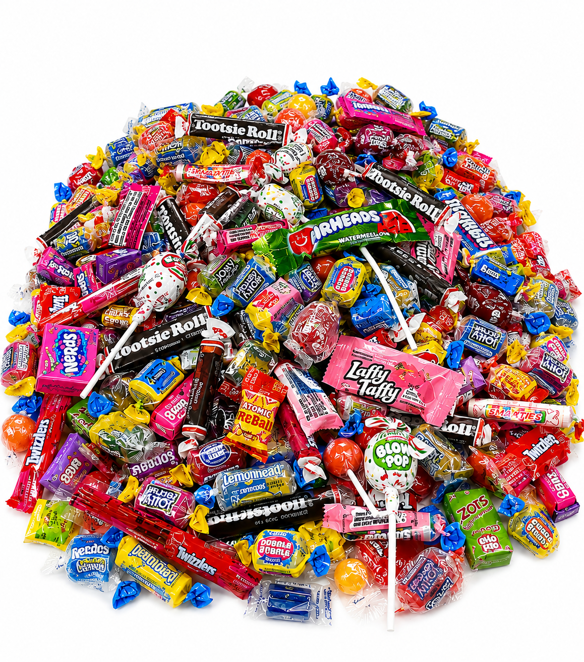 Bulk Candy Assortment Of Laffy Taffy, Airheads, Twizzlers, Smarties, & Much more