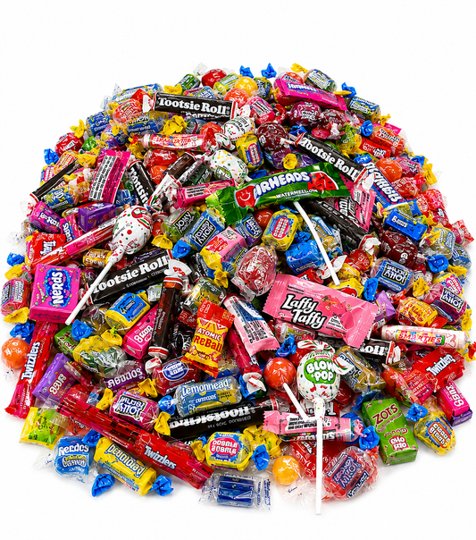 Bulk Candy Assortment Of Laffy Taffy, Airheads, Twizzlers, Smarties, & Much more