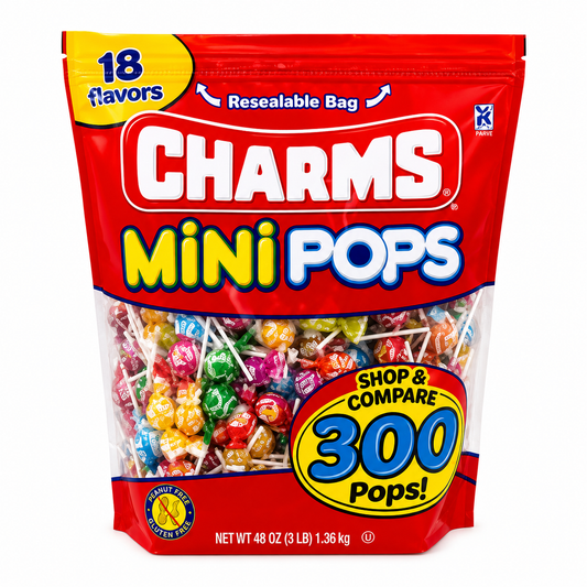 Charms Mini Pops Assorted Lollipops – Colorful Bulk Candy for Parties & Events