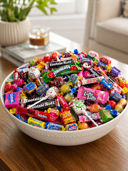 Bulk Candy Assortment Of Laffy Taffy, Airheads, Twizzlers, Smarties, & Much more