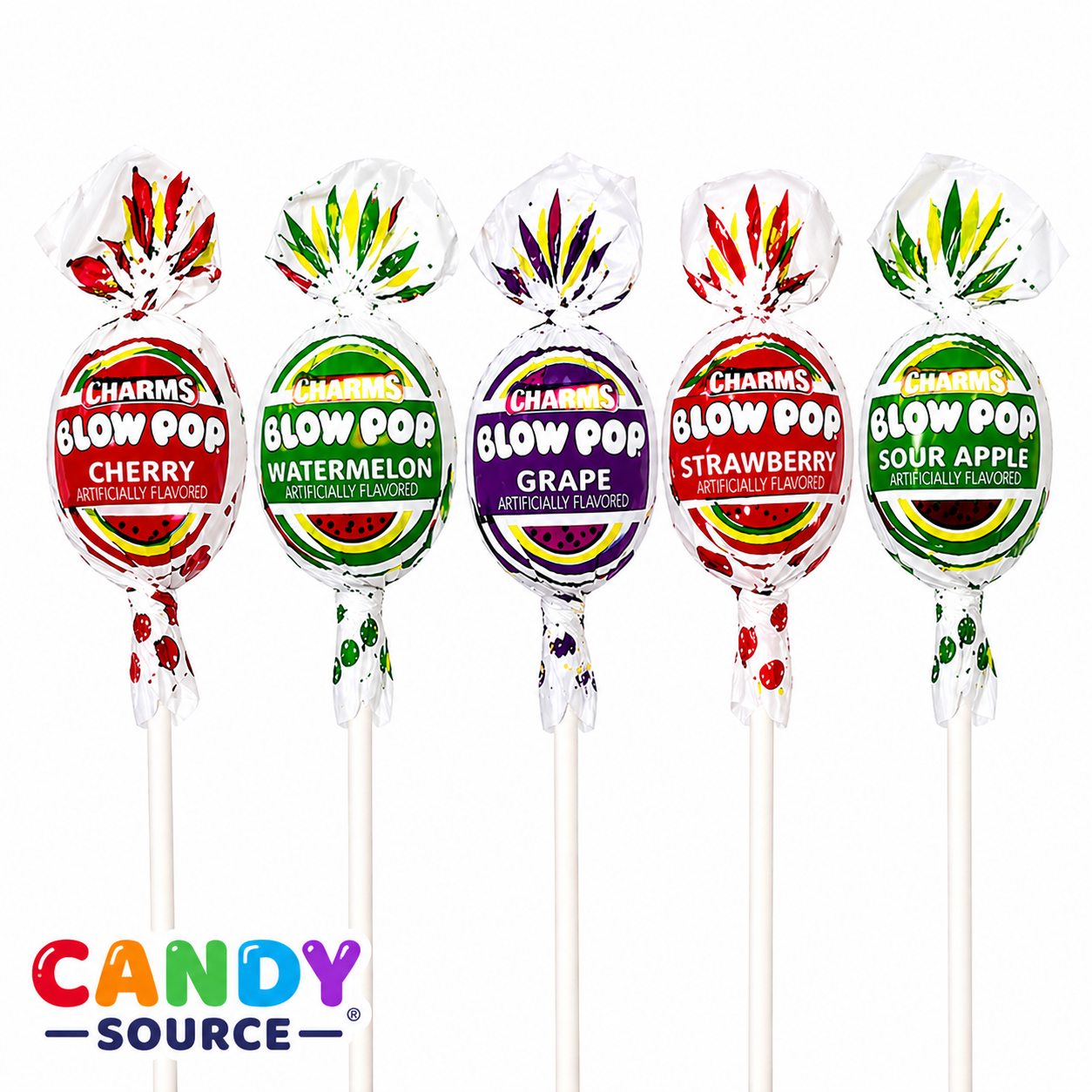 Blow Pop Bulk Assorted Lollipops – Individually Wrapped Bubble Gum Filled Candy Pops Variety Mix for Parties, Pinatas, Candy Buffets & Halloween Treat Bags