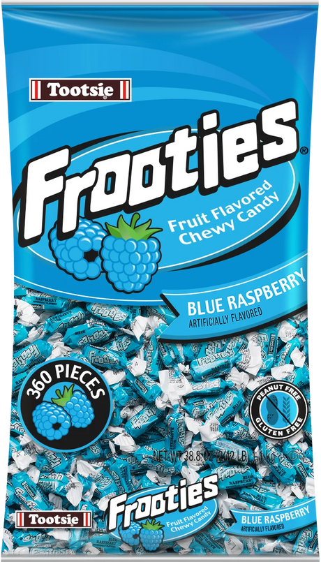 Tootsie Frooties Blue Raspberry chewy candy 360 count 38.8 oz bag