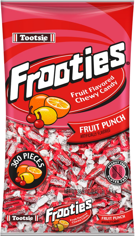 Tootsie Frooties Fruit Punch chewy candy 360 count 38.8 oz bag