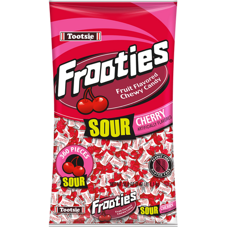 Tootsie Frooties Sour Cherry chewy candy 360 count 38.8 oz bag