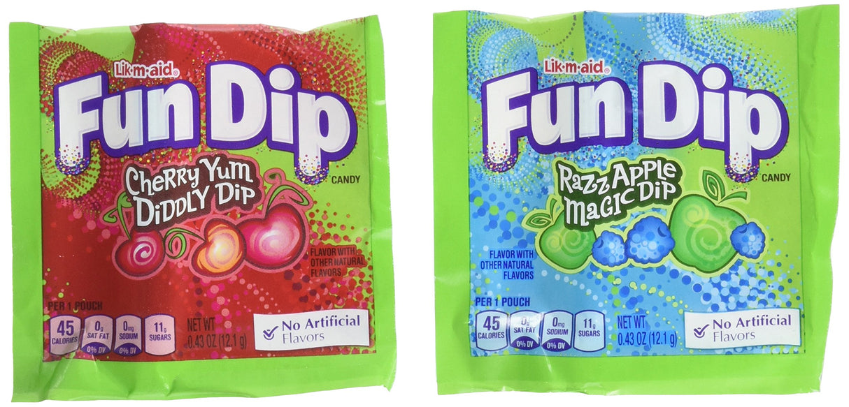 Wonka Fun Dip, Assorted Flavor Party Pack, 0.43 Ounce Packets (48 Count)
