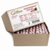 Gilliam Old Fashioned Peppermint Sticks Candy – Individually Wrapped Mint Candy Sticks – Classic Red & White Peppermint Hard Candy Bulk