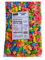 Kervan Bebeto Neon Gummy Bears Candy – Colorful Sugar-Coated Fruit Flavored Gummies – Halal Candy Bulk Pack