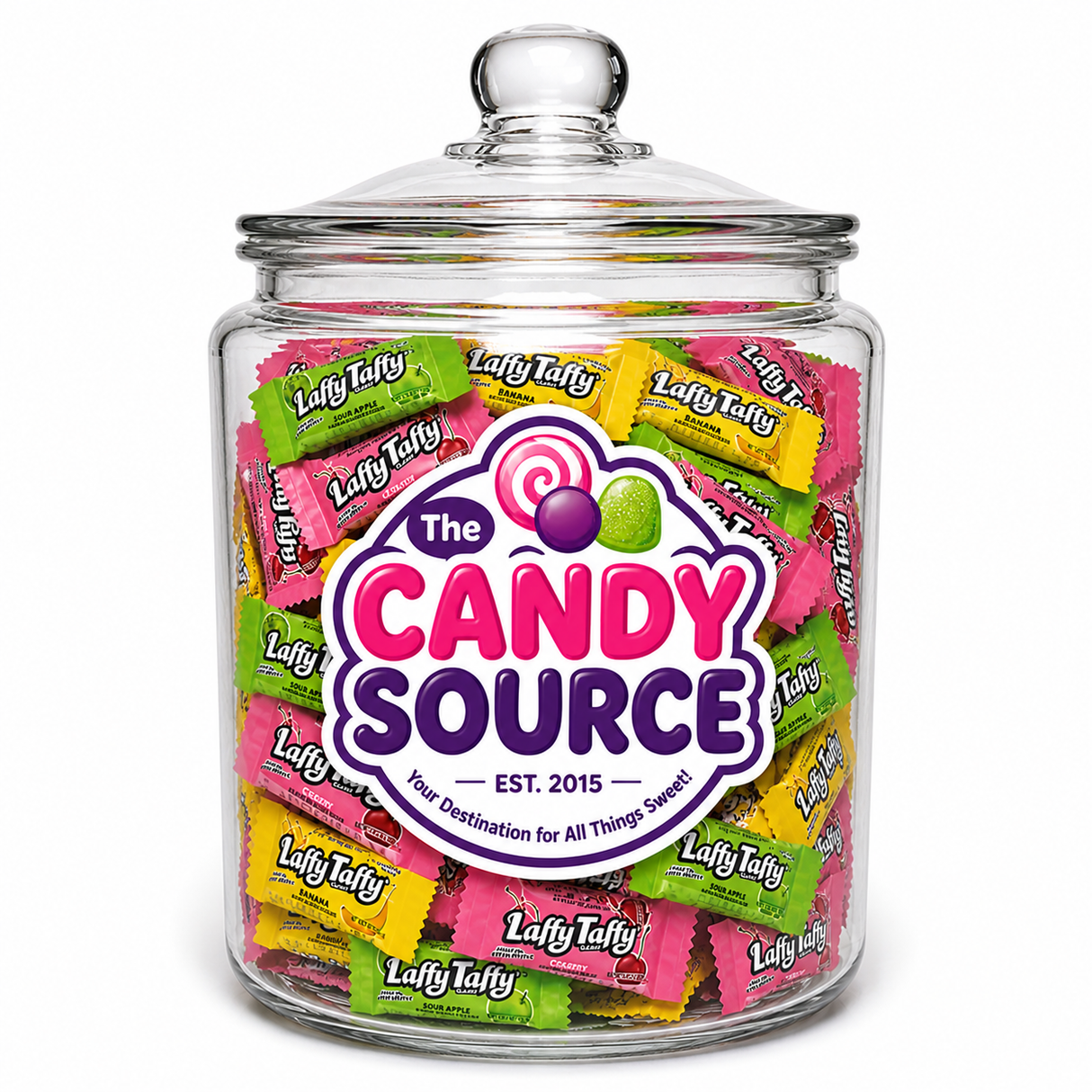 Laffy Taffy assorted candy in jar