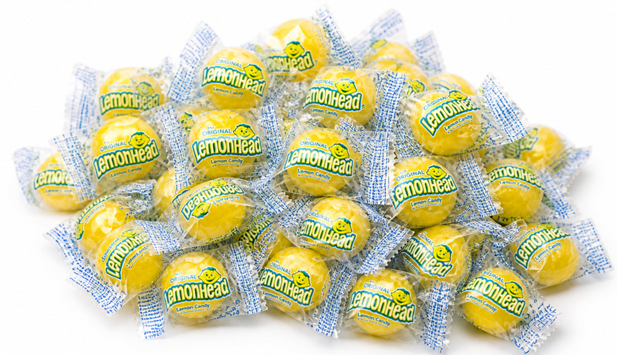 Ferrara Lemonheads Bulk  Candy  – Individually Wrapped Lemon Head Candy – Sweet & Sour Hard Candy for Candy Buffets, Offices, Parties & Snacking