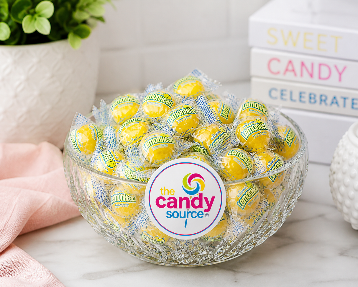 Ferrara Lemonheads Bulk  Candy  – Individually Wrapped Lemon Head Candy – Sweet & Sour Hard Candy for Candy Buffets, Offices, Parties & Snacking