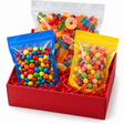 Stylized movie night candy bundle