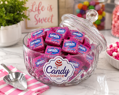 Nerds Mini Strawberry Candy Boxes Bulk – Tiny Crunchy Sweet & Tangy Candy Packs – Party Favor, Pinata & Candy Buffet Treats – By The Candy Source