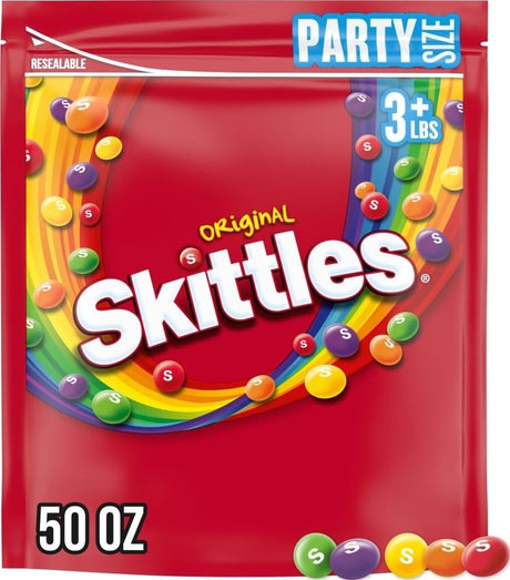 SKITTLES Original Fruity Candy 50 oz party size bag