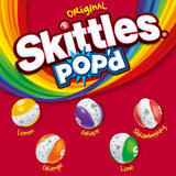 SKITTLES POP'd Originals Freeze Dried Candy, Resealable Bag, 5.5 oz | Crunchy freeze dried candy rainbow bites, crunchy fruity flavor candies for snack time and movie nights, party, goodie bags
