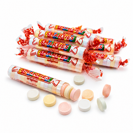 Bulk Smarties Candy Rolls – Individually Wrapped Sweet Tart Candies – Colorful Classic Party Candy Bulk Pack