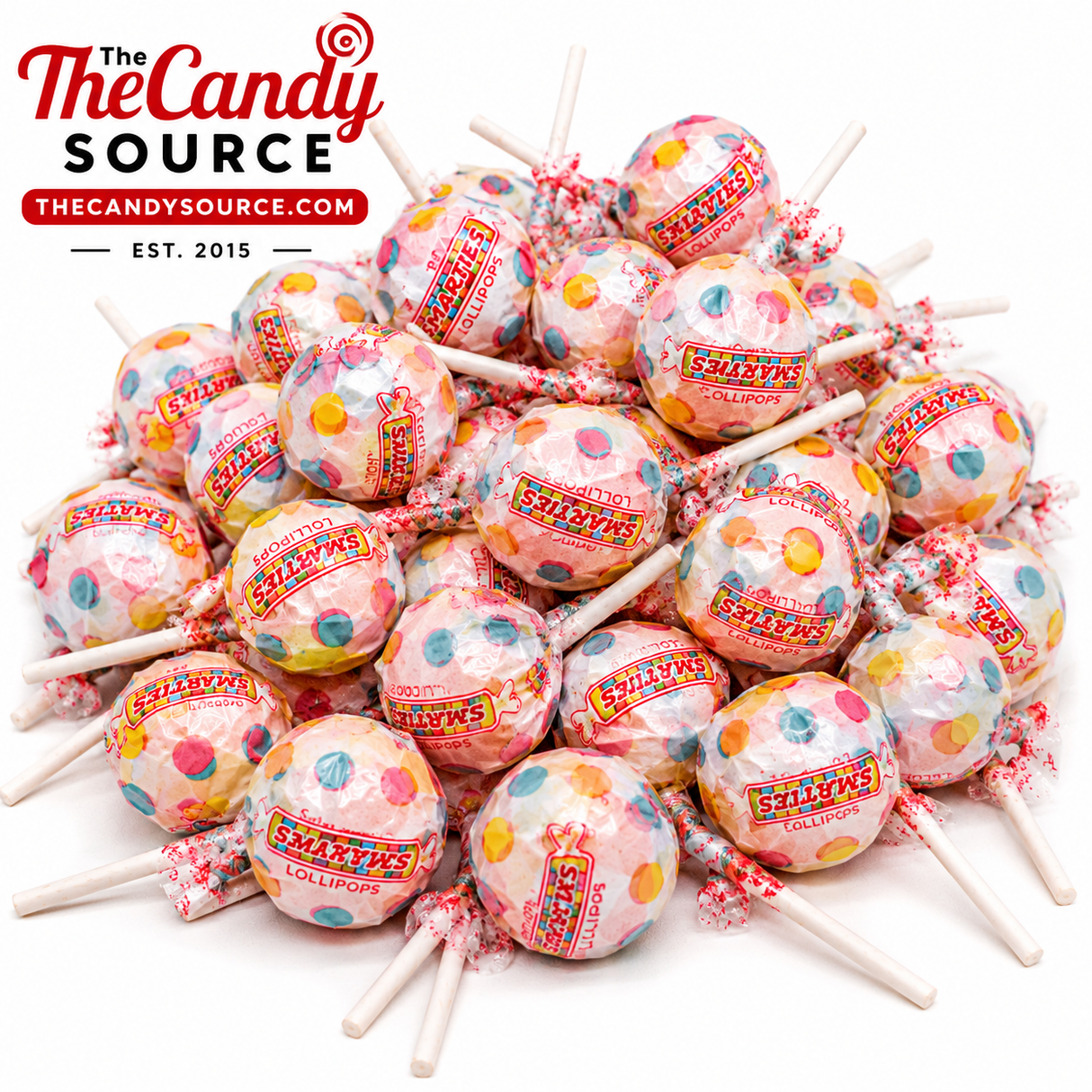 Smarties Double Lollipops – Individually Wrapped Bulk Candy