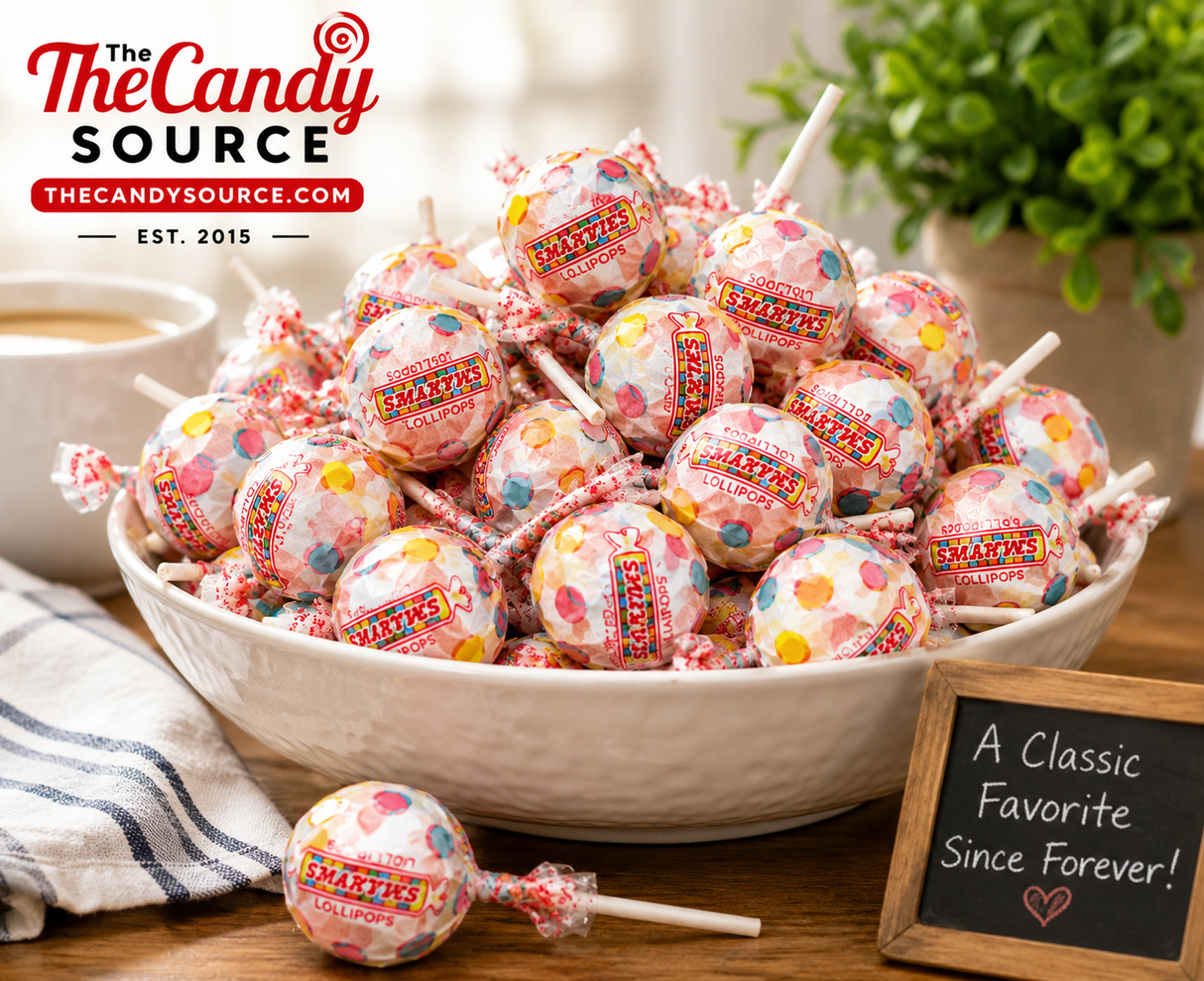 Smarties Double Lollipops – Individually Wrapped Bulk Candy