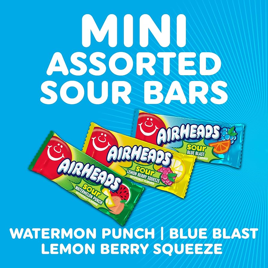 Airheads Mini Bars 5lb Bags Assorted Sours
