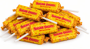Bulk Sugar Daddy caramel pops, individually wrapped