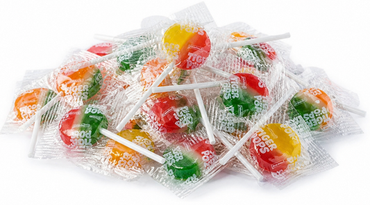 Bulk Tiger Pops Assorted Lollipops Individually Wrapped Hard Candy Variety Mix – Colorful Fruity Suckers for Candy Buffets, Parties & Pinatas